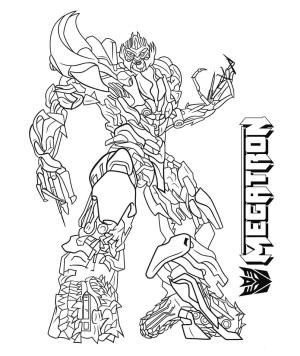 Transformers boyama sayfası, Transformers coloring page, Transformers Filminde Megatron’un Çizimi, 