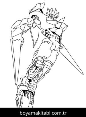 Transformers boyama sayfası – boyama çalışması, yaratıcılığı geliştirir
