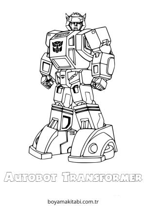 Transformers boyama sayfası – renkli çizimler, okul öncesi