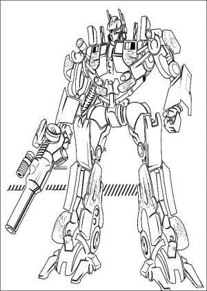 Transformers boyama sayfası, Transformers coloring page, Harika Optimus Prime, 