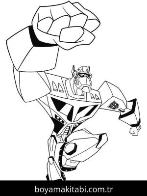 Transformers boyama sayfası – boyama çalışması, yaratıcılığı geliştirir