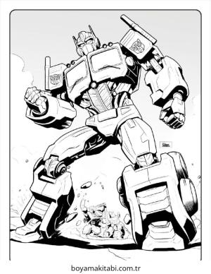 Transformers boyama sayfası – yaratıcılık, eğlenceli etkinlik