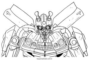 Transformers boyama sayfası – PDF indir, sevimli karakter