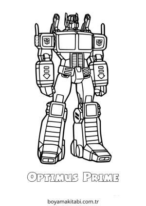 Transformers boyama sayfası – çocuk aktivitesi, PDF indir