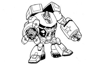 Transformers boyama sayfası, Transformers coloring page, Bulkhead Fighting, 