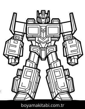 Transformers boyama sayfası – okul öncesi, evde etkinlik
