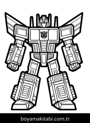 Transformers boyama sayfası – boyama etkinliği, çocuk aktivitesi