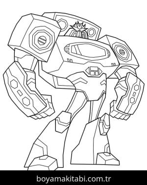 Transformers boyama sayfası – çizgi film temalı, basit çizim
