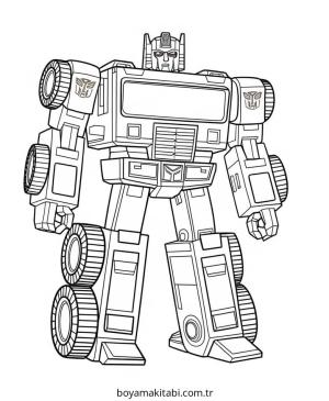 Transformers boyama sayfası – yaratıcılığı geliştirir, keyifli zaman