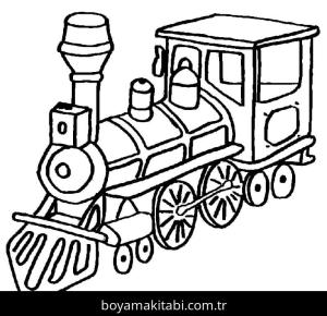 Tren boyama sayfası – yaratıcılığı geliştirir, keyifli zaman