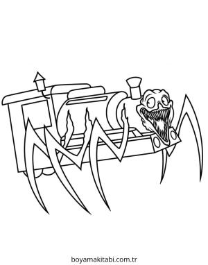 Tren boyama sayfası – boyama çalışması, yaratıcılığı geliştirir