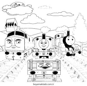 Tren boyama sayfası – evde etkinlik, ücretsiz yazdır
