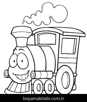 Tren boyama sayfası – ücretsiz yazdır, boyama etkinliği