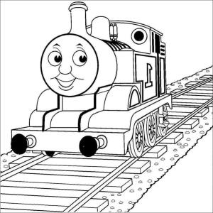 Tren boyama sayfası,  coloring page, Karikatür Lokomotif, 