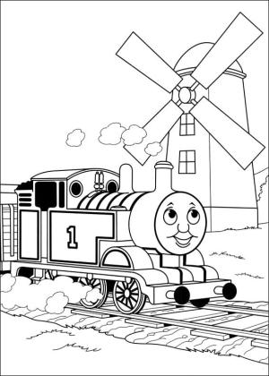 Tren boyama sayfası,  coloring page, Karikatür Tren, 