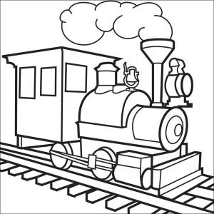 Tren boyama sayfası,  coloring page, Eski Tren, 