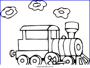 Tren boyama sayfası – boyama etkinliği, çocuk aktivitesi