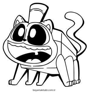 Tren boyama sayfası – basit çizim, kolay boyama