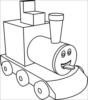 Tren boyama sayfası,  coloring page, Oyuncak Tren, 