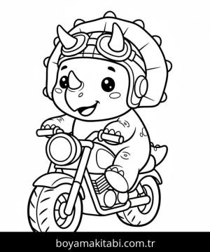 Triceratops boyama sayfası – evde etkinlik, ücretsiz yazdır