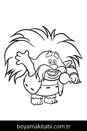 Troller boyama sayfası – renkli çizimler, okul öncesi