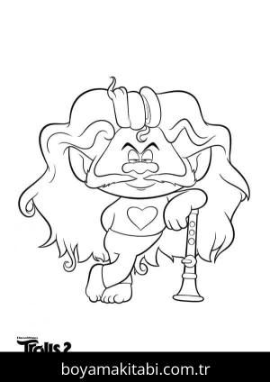 Troller boyama sayfası – yaratıcılığı geliştirir, keyifli zaman