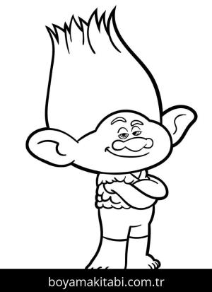 Troller boyama sayfası – okul öncesi, evde etkinlik