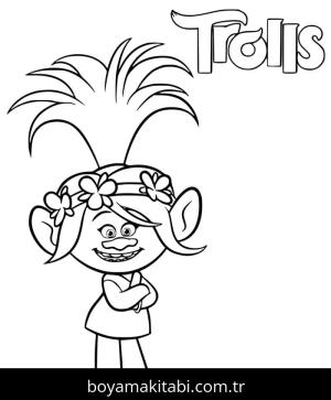 Troller boyama sayfası – eğlenceli etkinlik, el becerilerini geliştirir