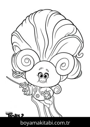 Troller boyama sayfası – okul öncesi, evde etkinlik