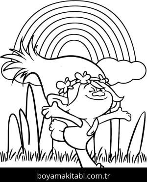 Troller boyama sayfası – el becerilerini geliştirir, boyama çalışması