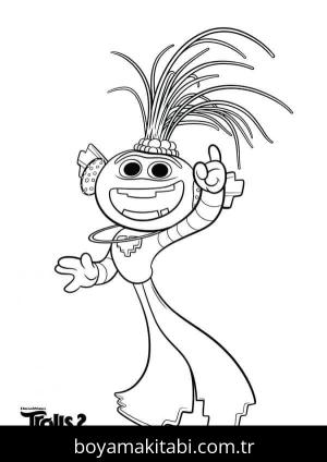 Troller boyama sayfası – eğitici aktivite, yaratıcılık