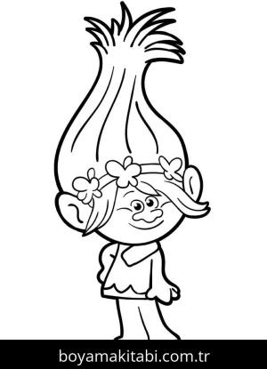 Troller boyama sayfası – sanatsal çalışma, çocuklar için