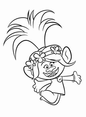 Trolls boyama sayfası,  coloring page, Prenses Haşhaş, 