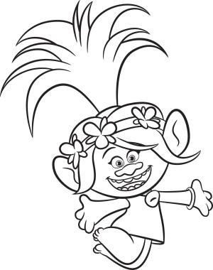 Trolls boyama sayfası,  coloring page, Mutlu Haşhaş, 