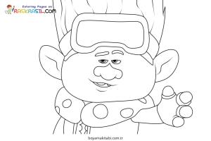 Trolls boyama sayfası – keyifli zaman, renkli çizimler