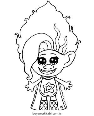 Trolls boyama sayfası – ücretsiz yazdır, boyama etkinliği