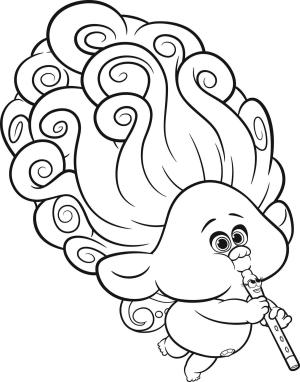 Trolls boyama sayfası,  coloring page, Genel Merkez Trollerinden Görüntü, 