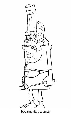 Trolls boyama sayfası – boyama etkinliği, çocuk aktivitesi