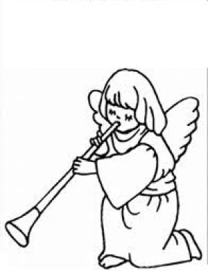 Trompet boyama sayfası,  coloring page, Trompet Dokunma Açısı, 