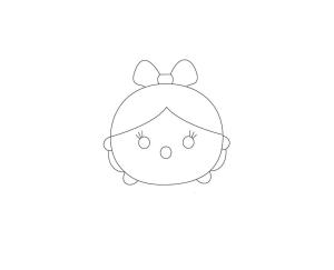 Tsum Tsum boyama sayfası,  coloring page, Pamuk Prenses Tsum Tsum ücretsiz, 