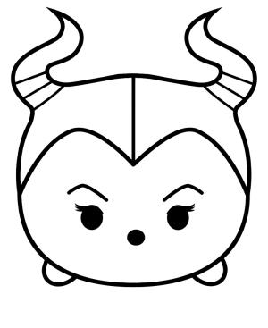 Tsum Tsum boyama sayfası,  coloring page, Maleficent Tsum Tsum, 