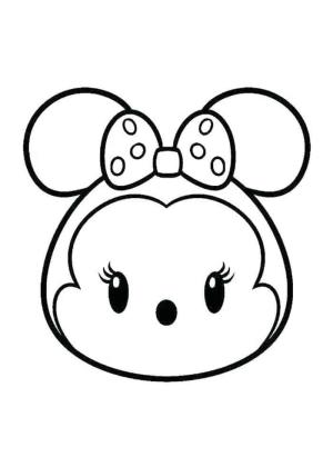 Tsum Tsum boyama sayfası,  coloring page, Minnie Tsum Tsum, 