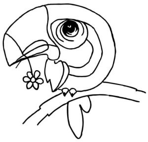 Tukan boyama sayfası,  coloring page, Karikatür Tukan, 