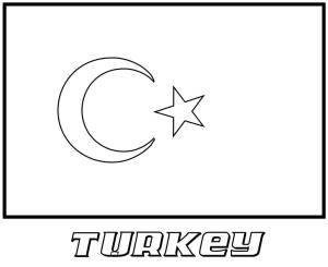 Türk Bayrağı boyama sayfası,  coloring page, Türkiye Bayrağını Çiz, 