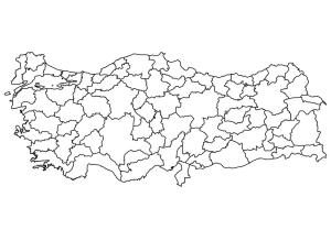 Türkiye boyama sayfası,  coloring page, Ücretsiz Türkiye Haritası, 