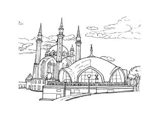 Türkiye boyama sayfası,  coloring page, Türkiye’deki camiler, 