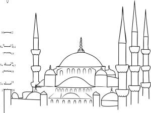 Türkiye boyama sayfası,  coloring page, Ayasofya, 