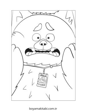 Turning Red boyama sayfası – ücretsiz yazdır, boyama etkinliği