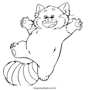 Turning Red boyama sayfası – evde etkinlik, ücretsiz yazdır