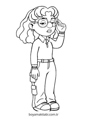 Turning Red boyama sayfası – okul öncesi, evde etkinlik